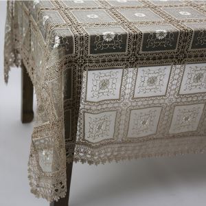 رومیزی ارگانزا دوزی تزیینی